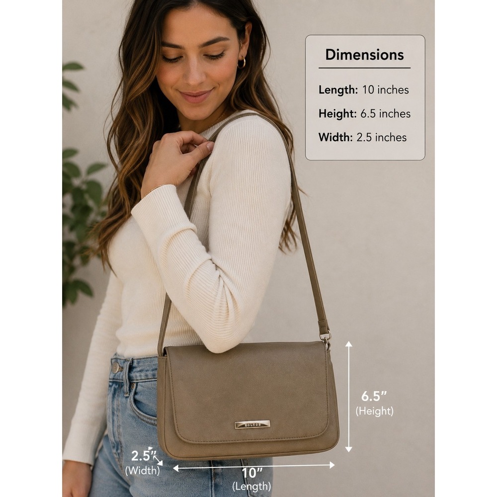 KOLTOV Women's Small Beige Leather Purse -901-A3